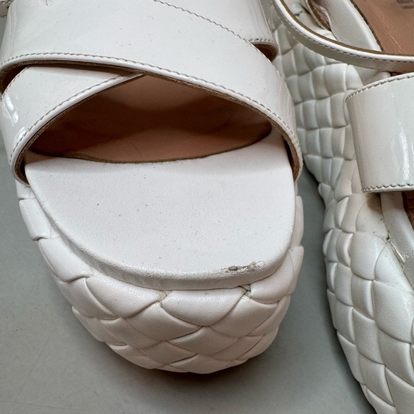 Pollini White Wedge Sandals – Size 7 – Made in Italy - Picture 7 of 17